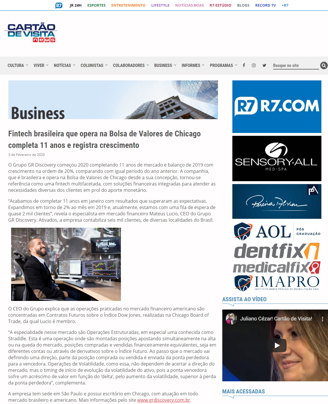 Portal Cartão de Visita News
