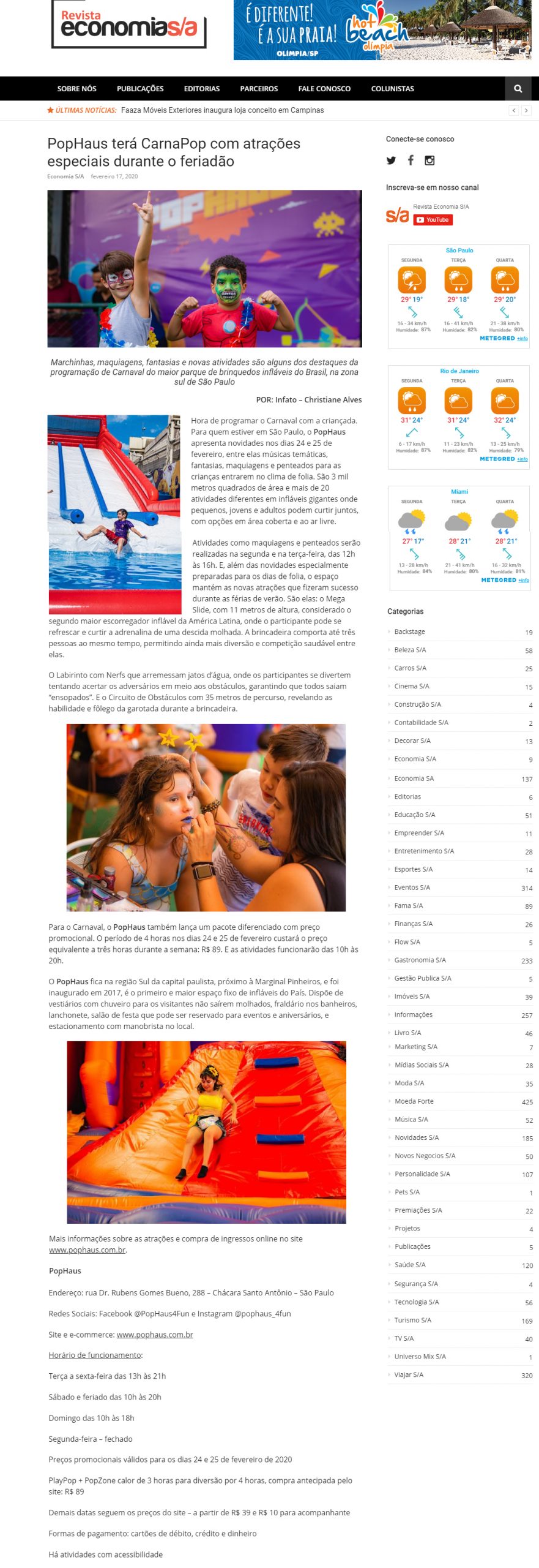 Revista Economia S/A onine
