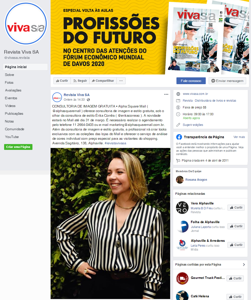 Fanpage Revista Viva S/A