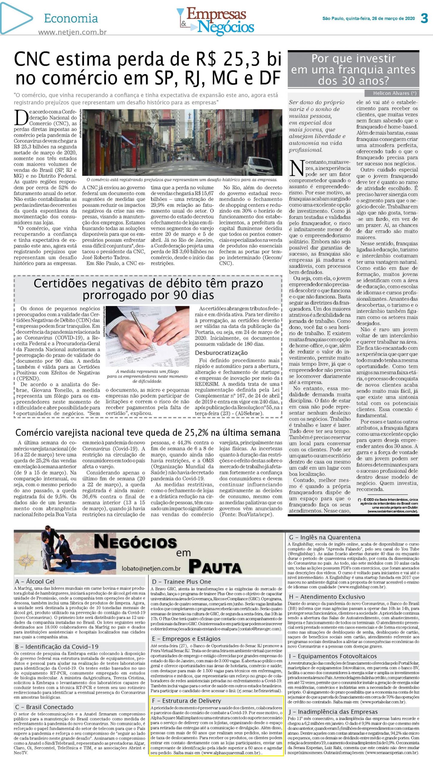 Jornal Empresas & Negócios