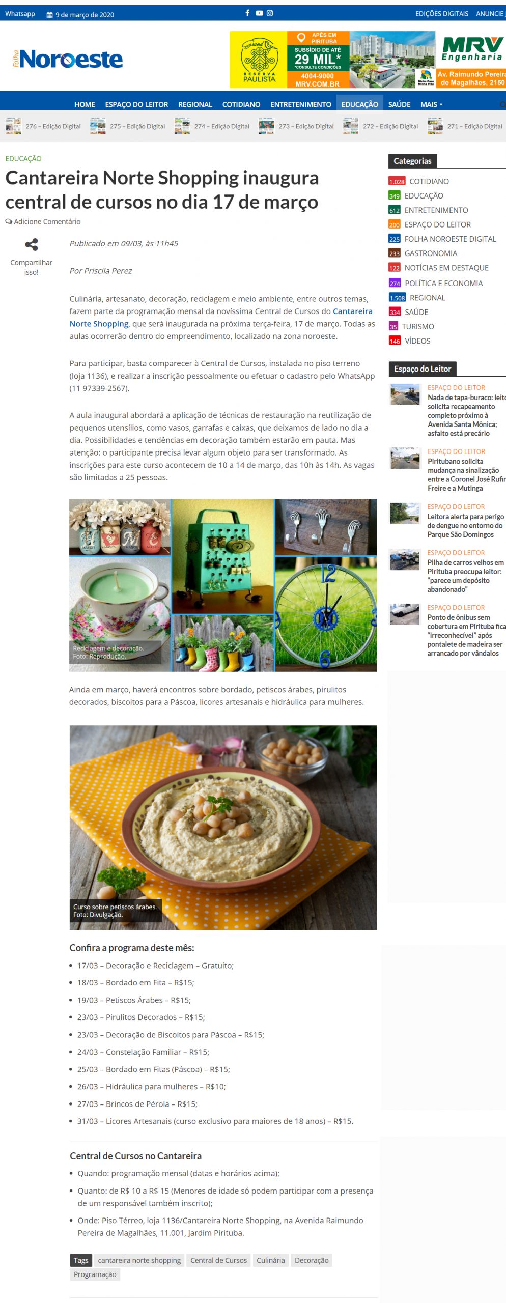 Jornal Folha Noroeste online