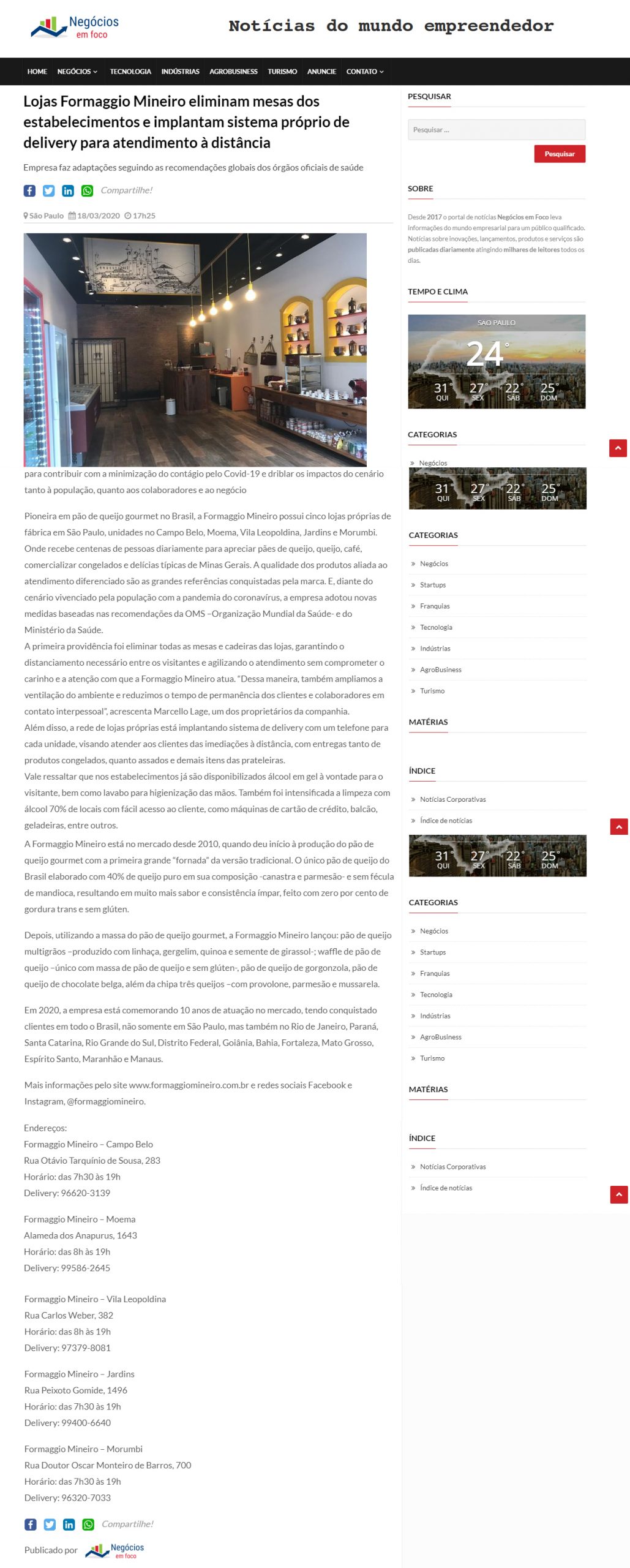 Portal Negócios em Foco