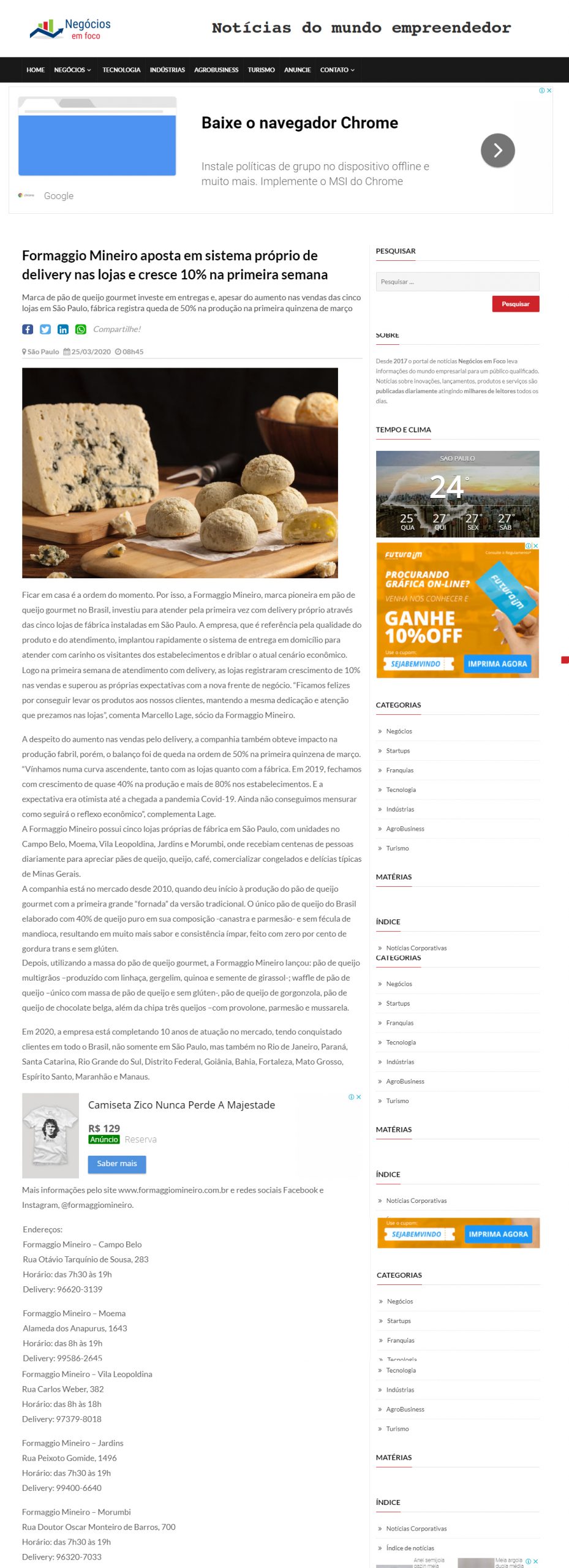 Portal Negócios em Foco