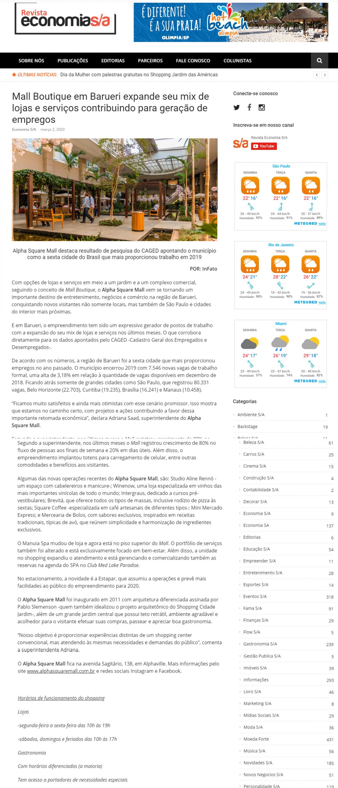 Revista Economia S/A online