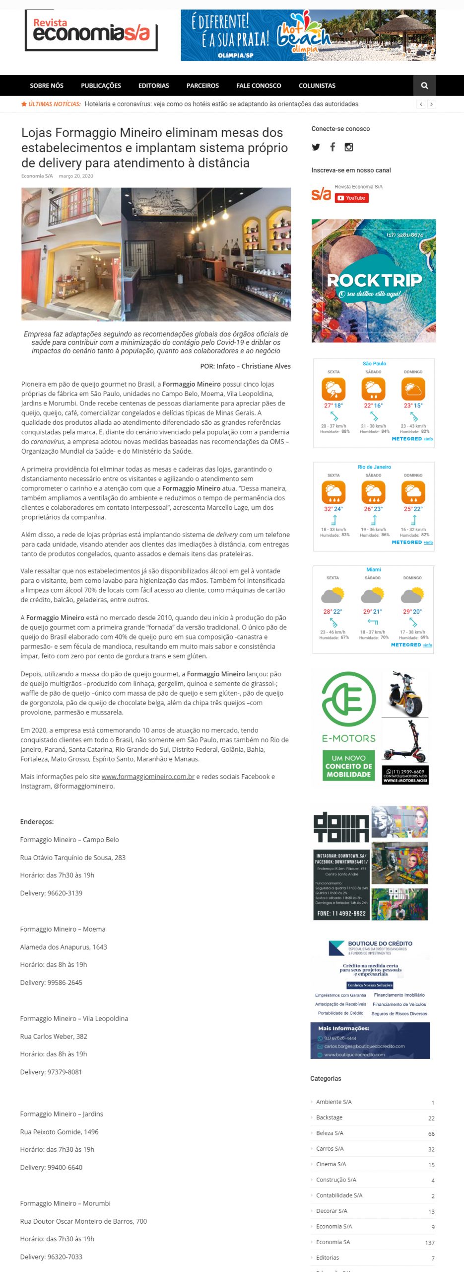 Revista Economia S/A online