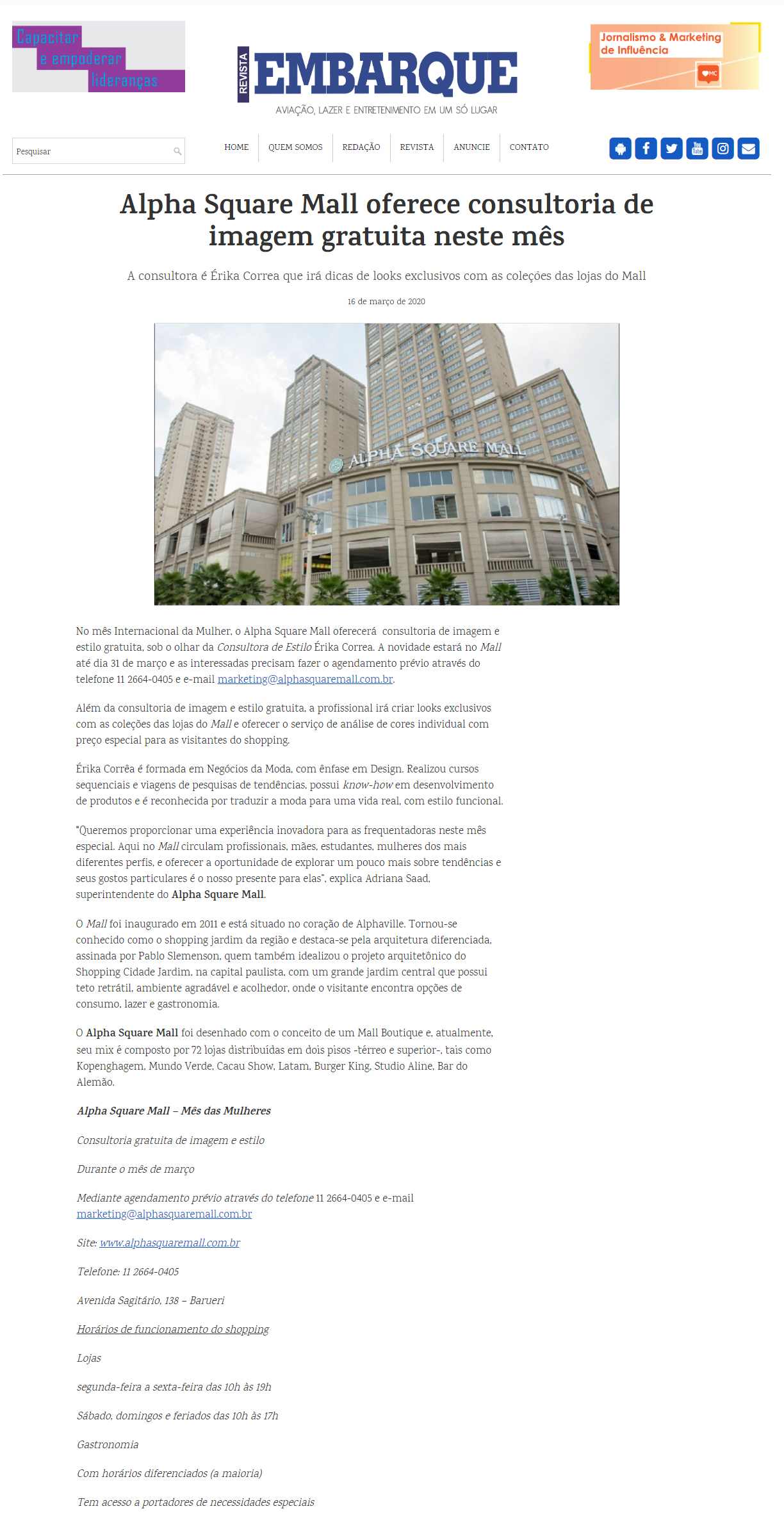 Revista Embarque online