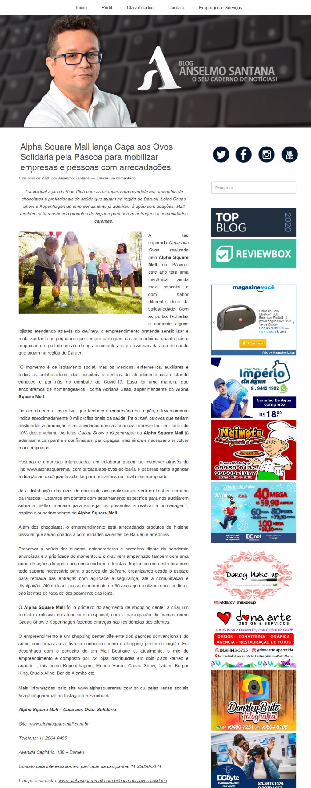 Blog Anselmo Santana