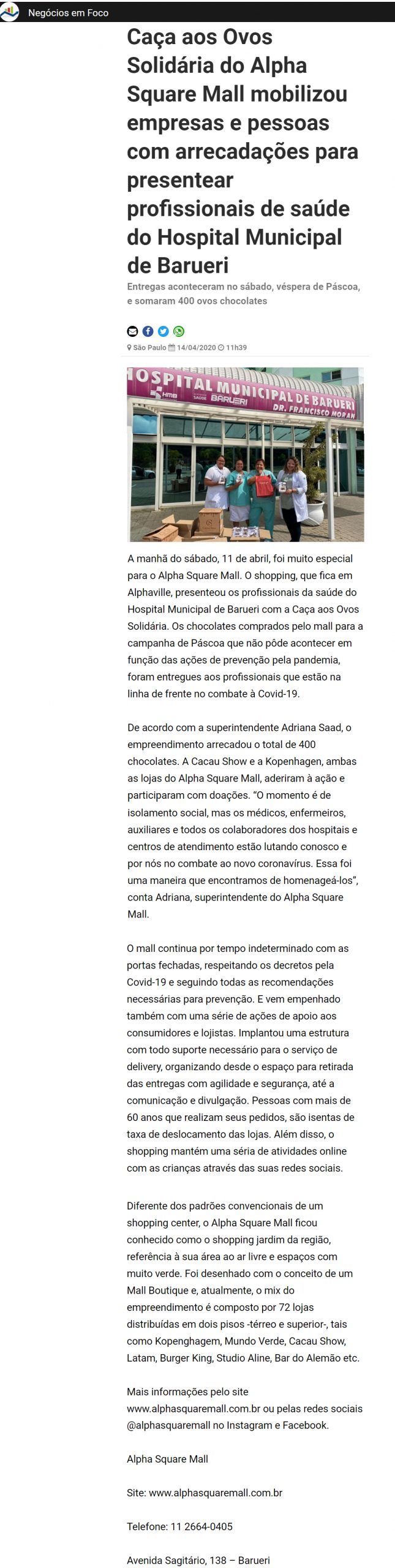 Portal Negócios em Foco
