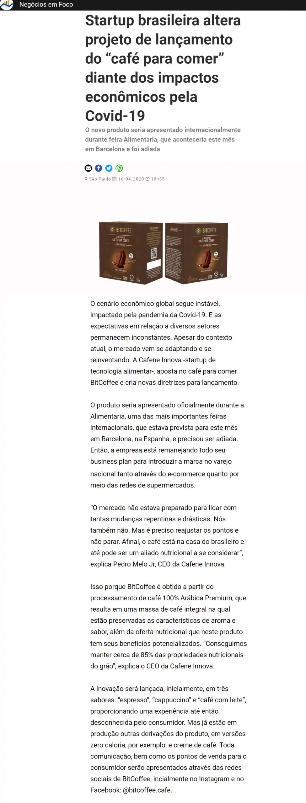 Portal Negócios em Foco
