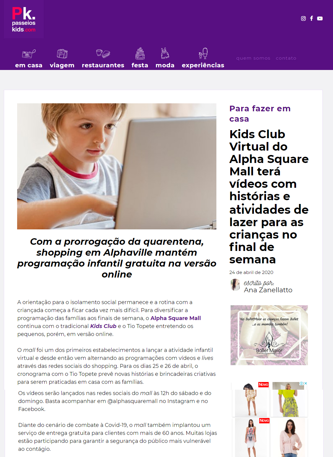 Portal Passeios Kids