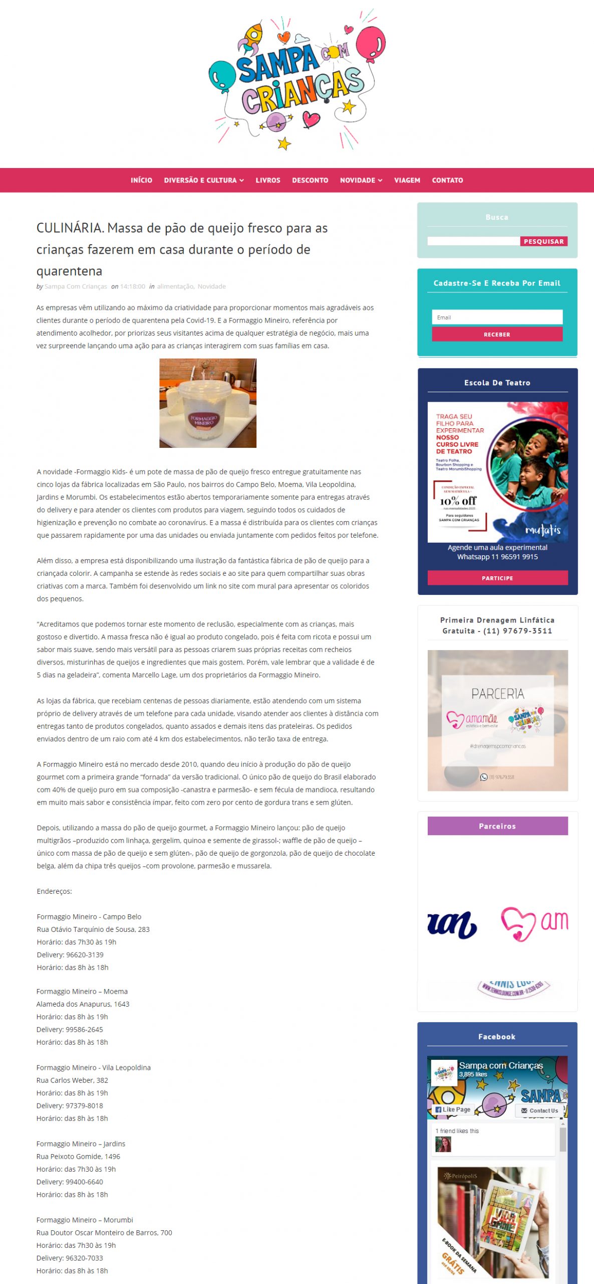 Portal Sampa com Crianças