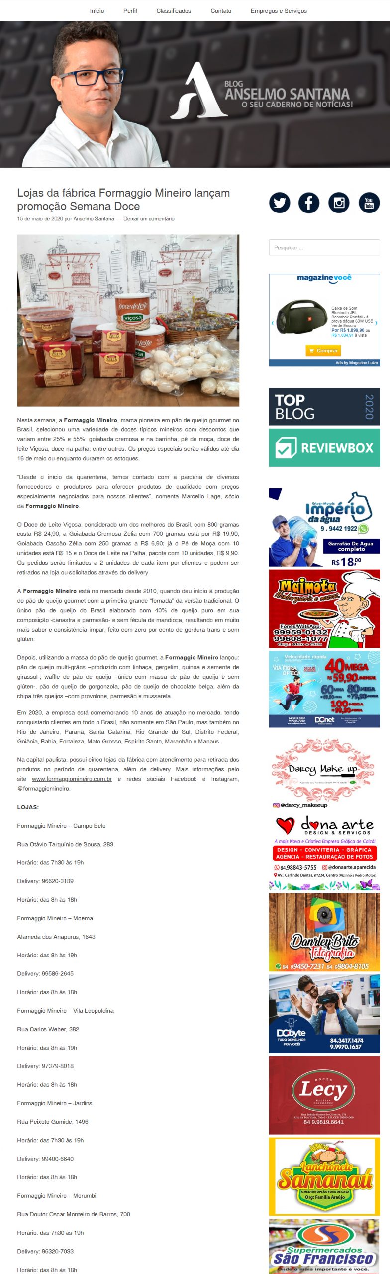 Blog Anselmo Santana