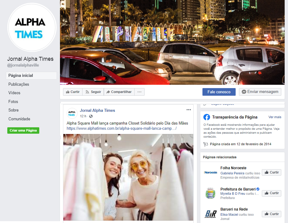 Fanpage Jornal Alpha Times