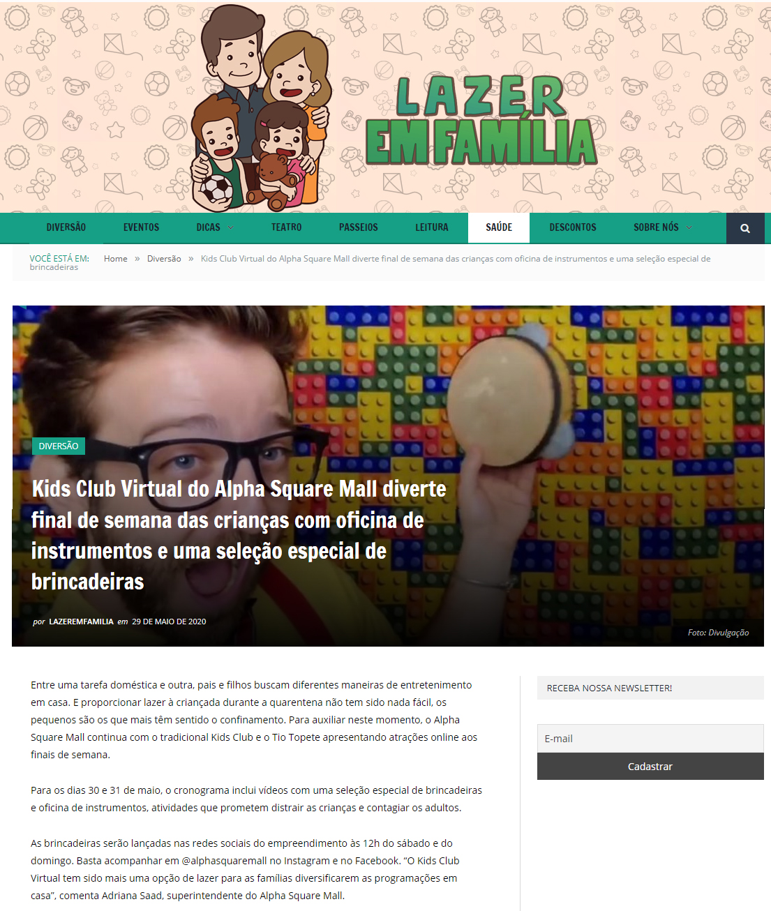 Portal Lazer em Família