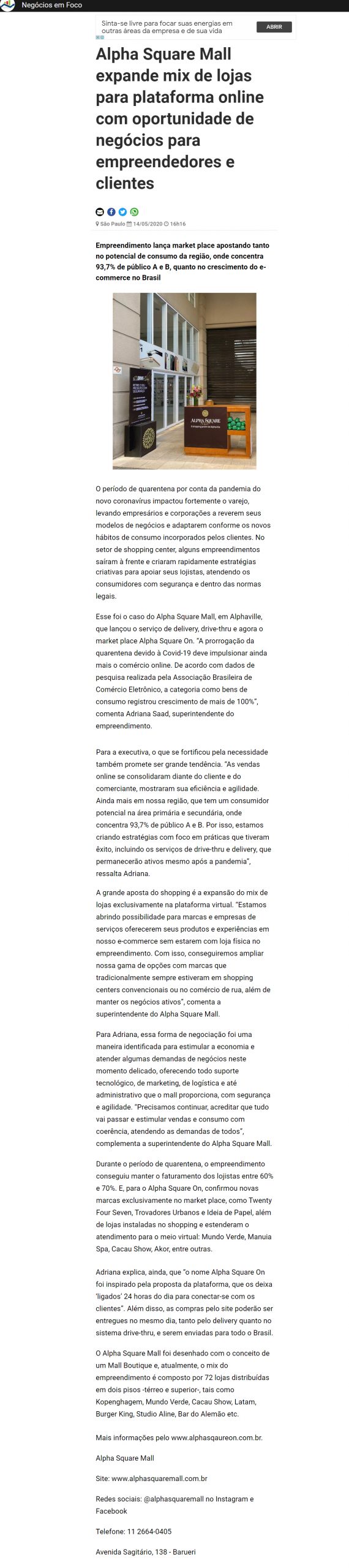 Portal Negócios em Foco