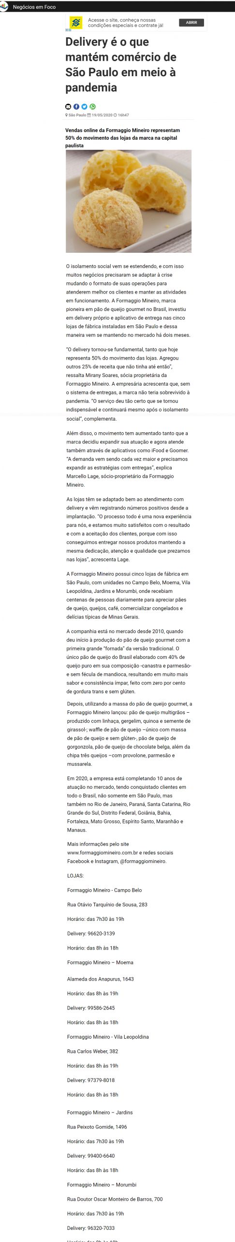 Portal Negócios em Foco