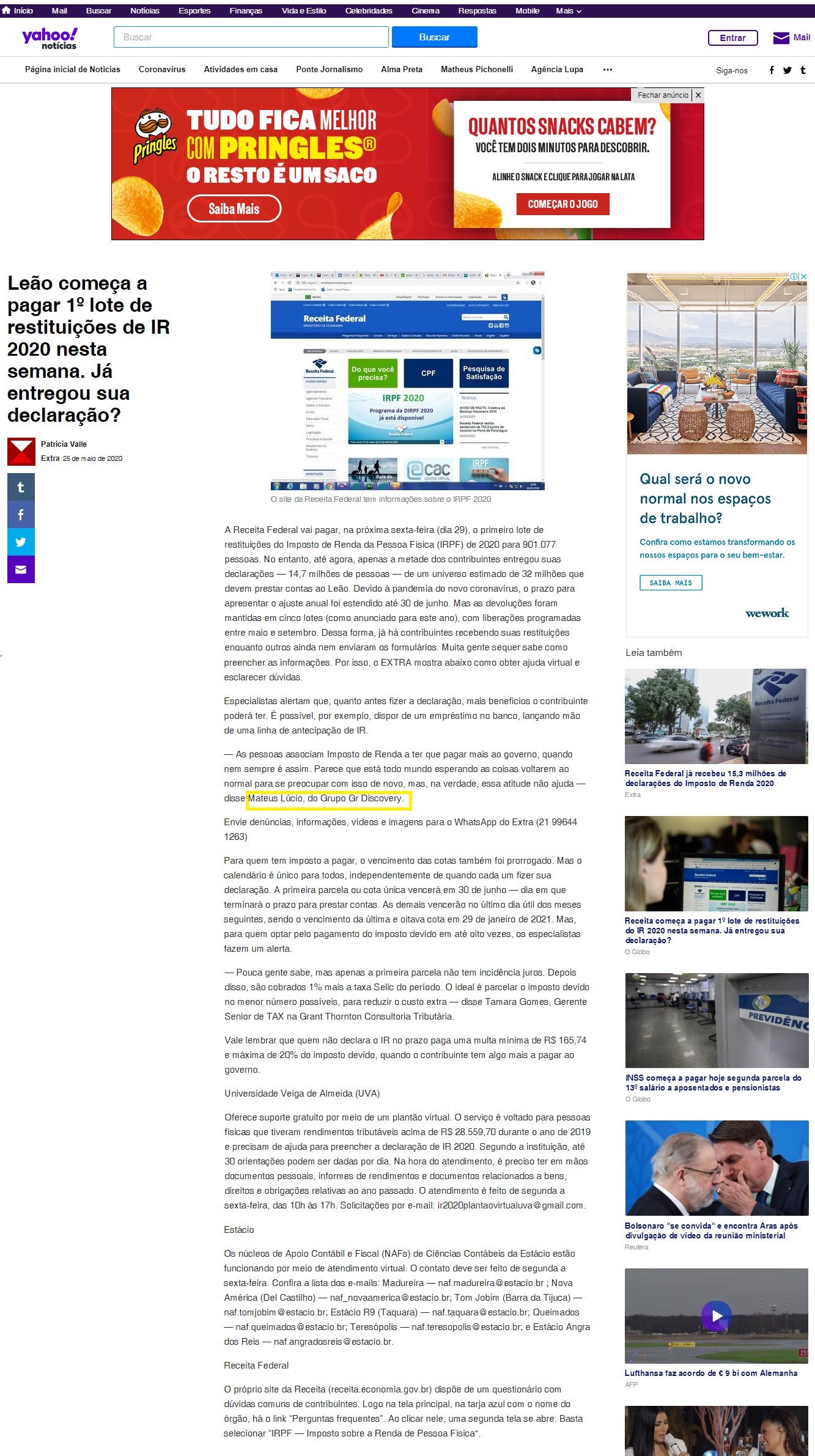 Portal Yahoo Notícias