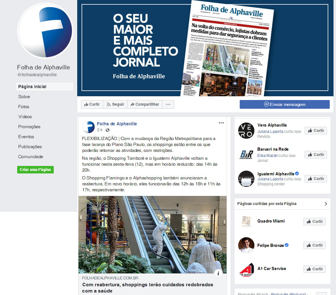 Fanpage Folha de Alphaville