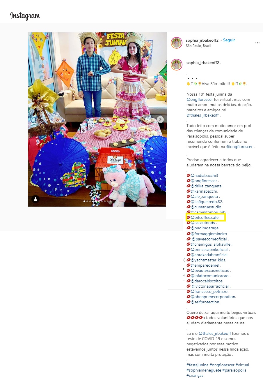 Instagram Sophia Jr Bake Off