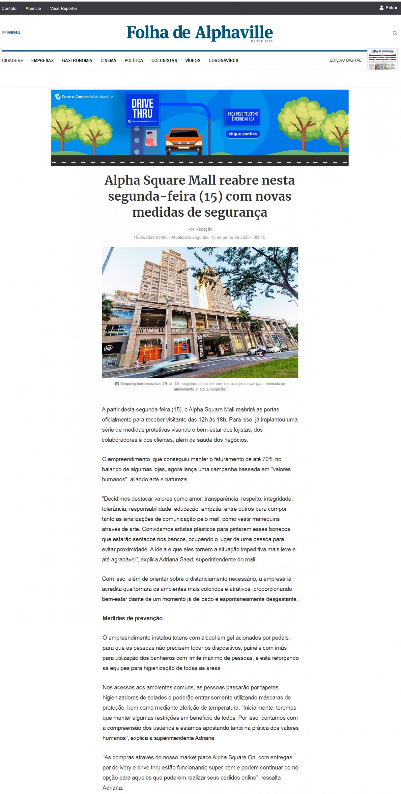 Jornal Folha de Alphaville online