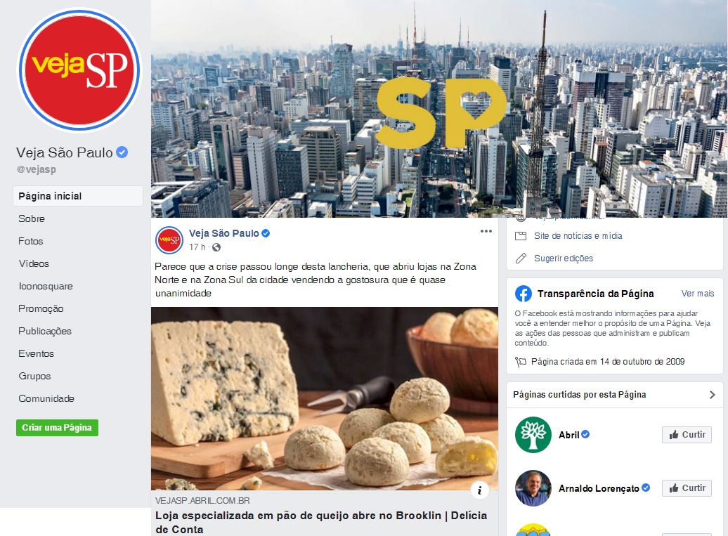 Fanpage Veja São Paulo
