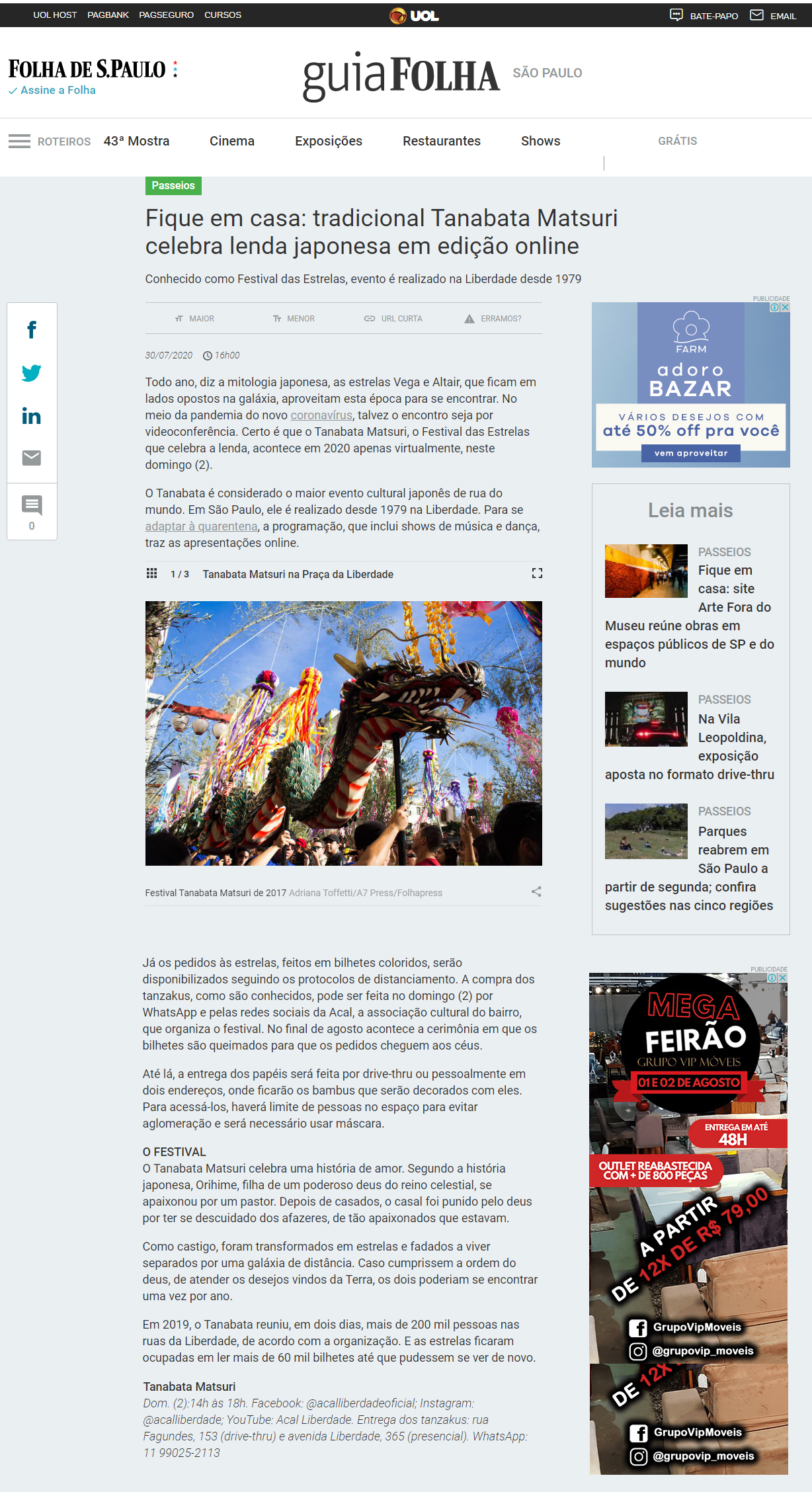 Folha de S.Paulo – Guia da Folha online