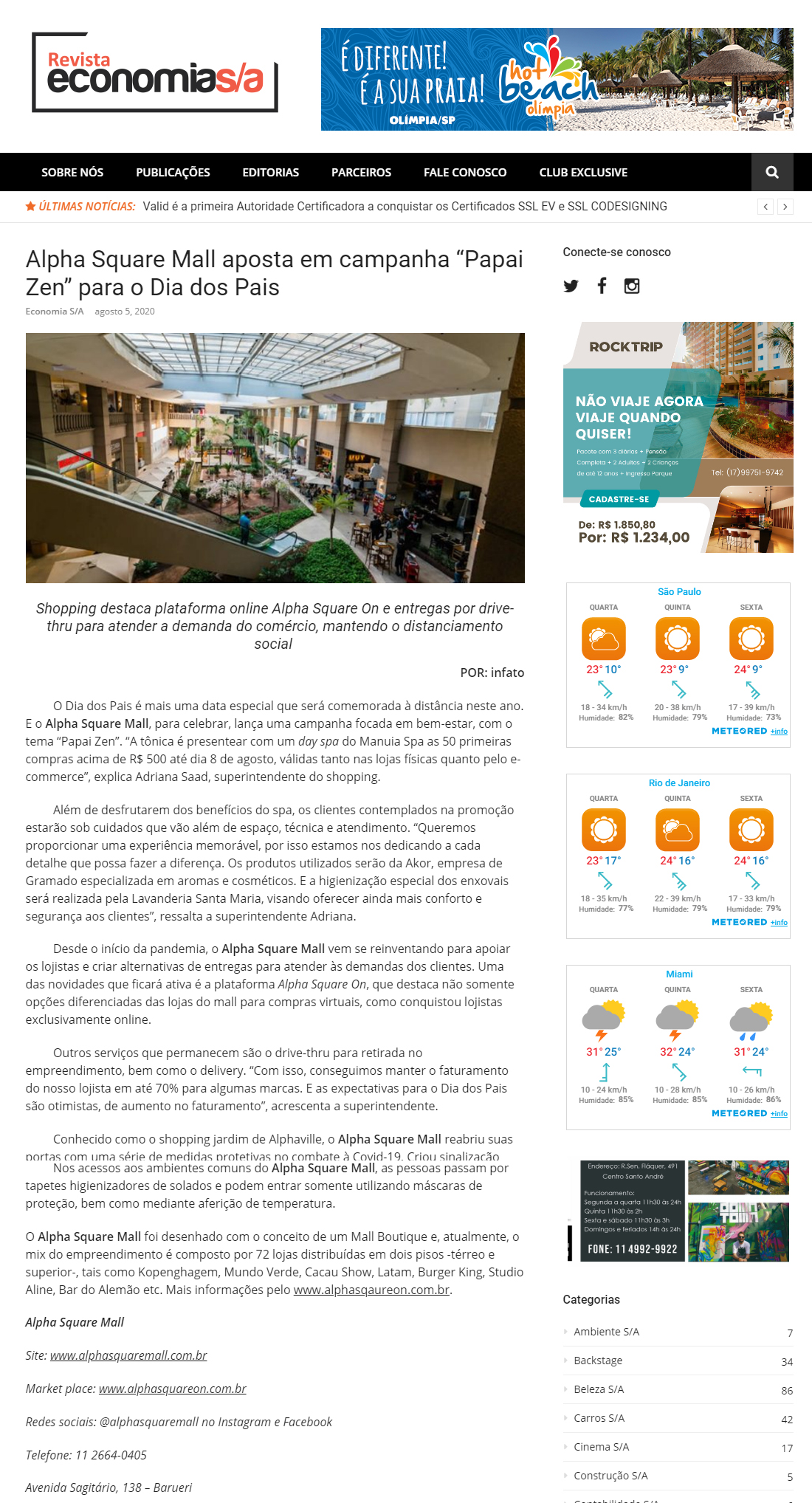 Revista Economia S/A online