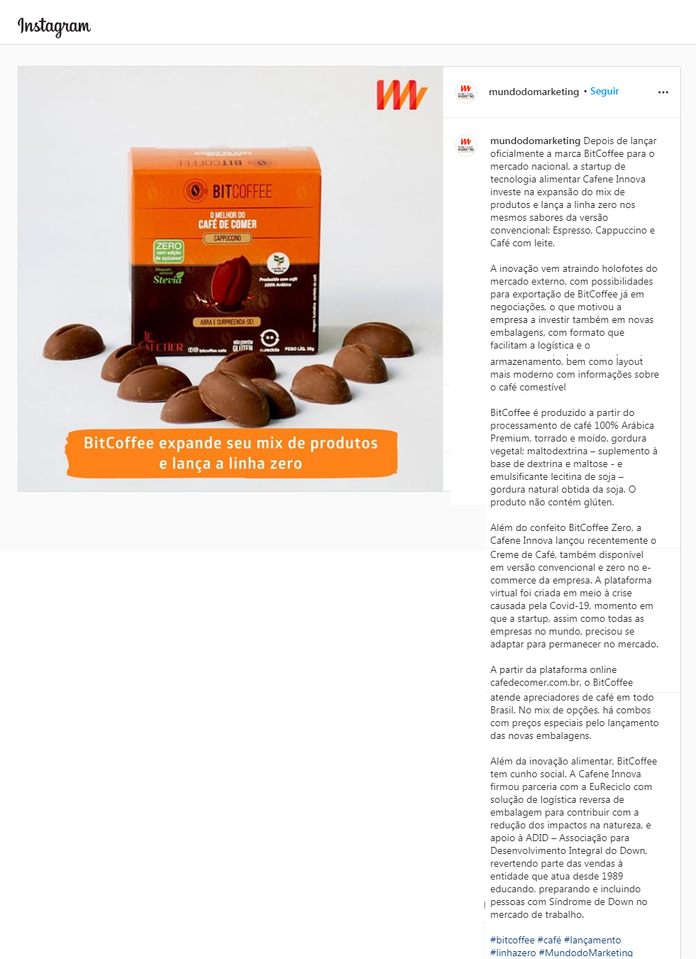 Instagram Mundo do Marketing