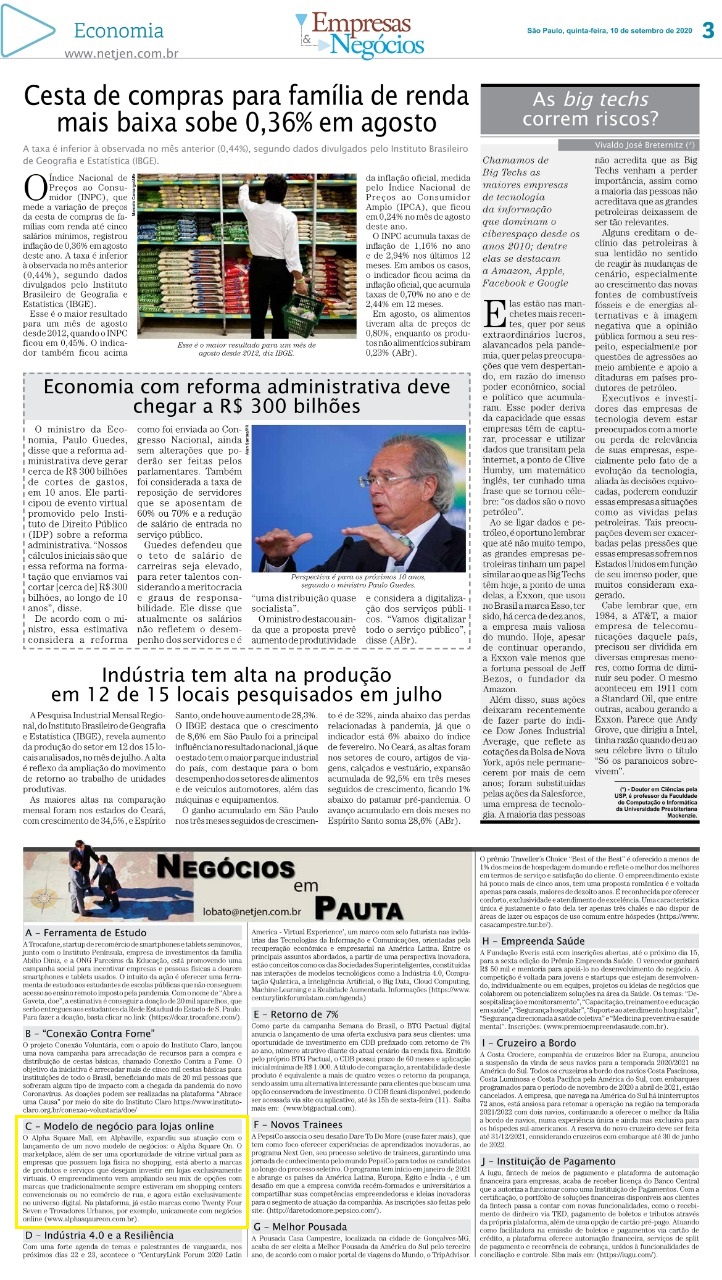 Jornal Empresas & Negócios