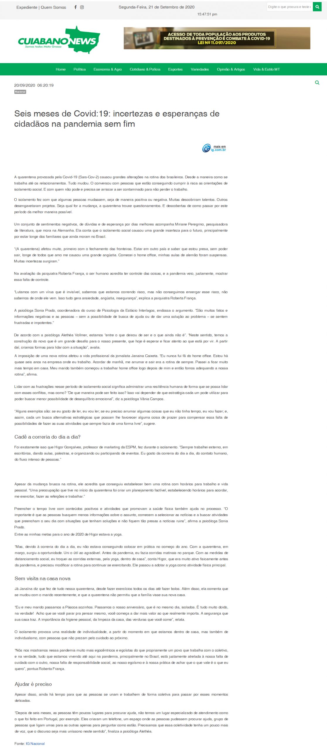Portal Cuiabano News