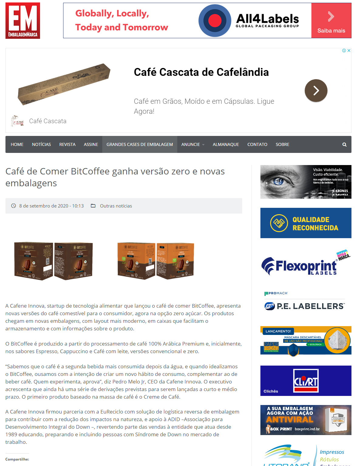 Portal Embalagem e Marca