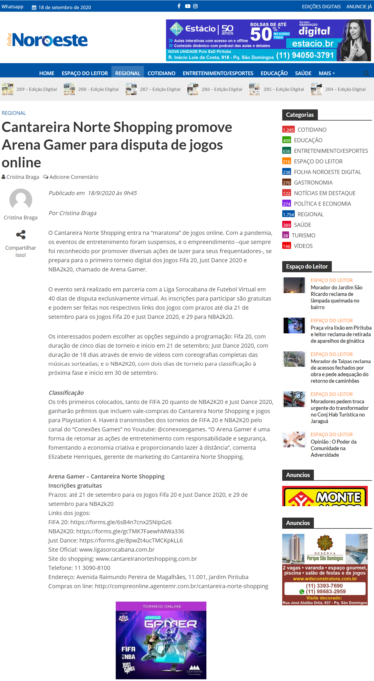 Portal Folha Noroeste