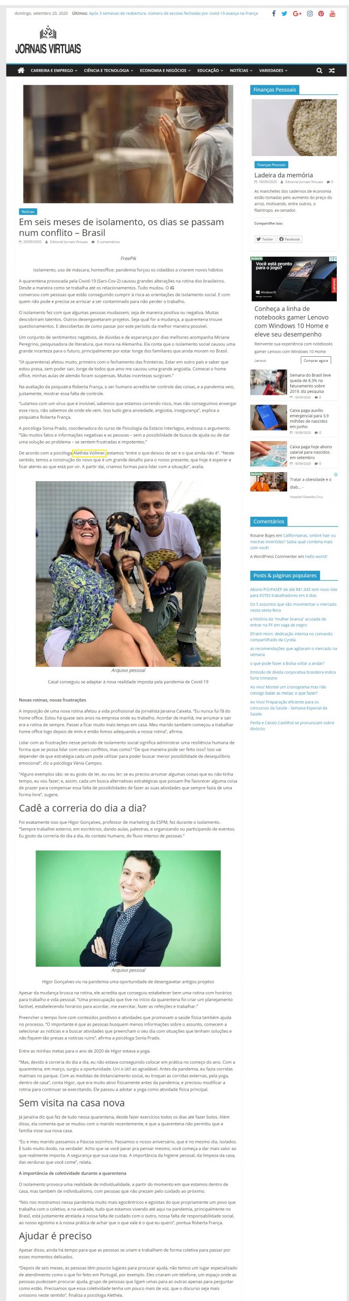 Portal Jornais Virtuais
