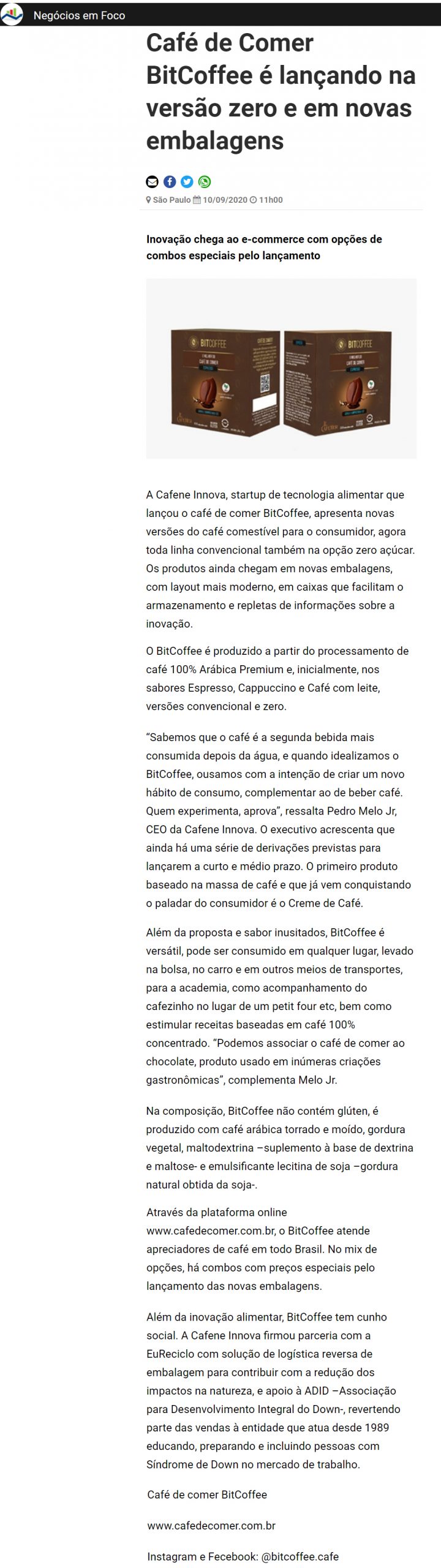 Portal Negócios em Foco