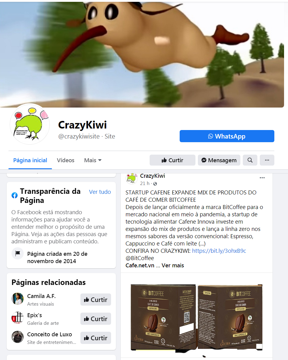 Fanpage Crazy Kiwi
