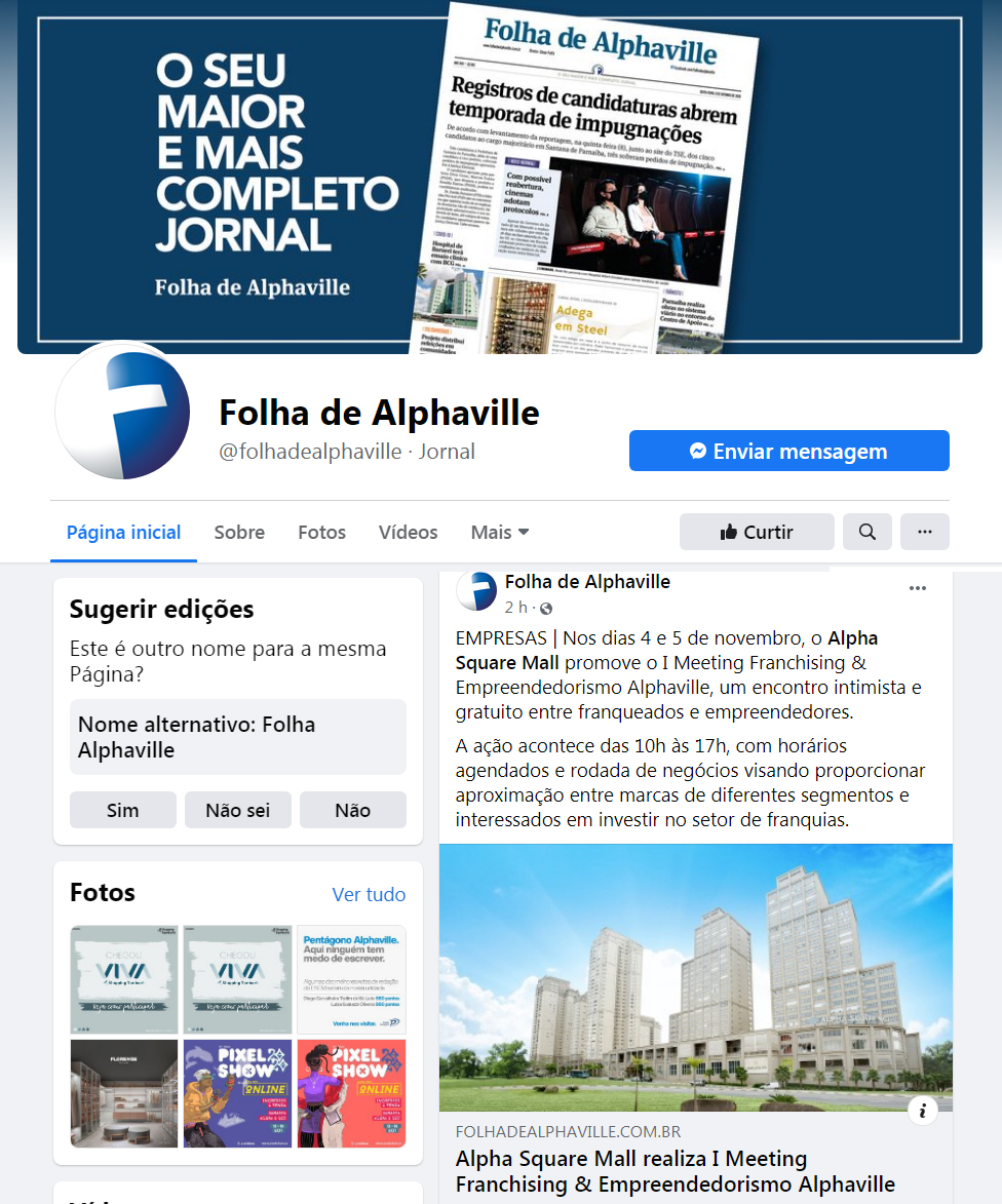 Fanpage Folha de Alphaville