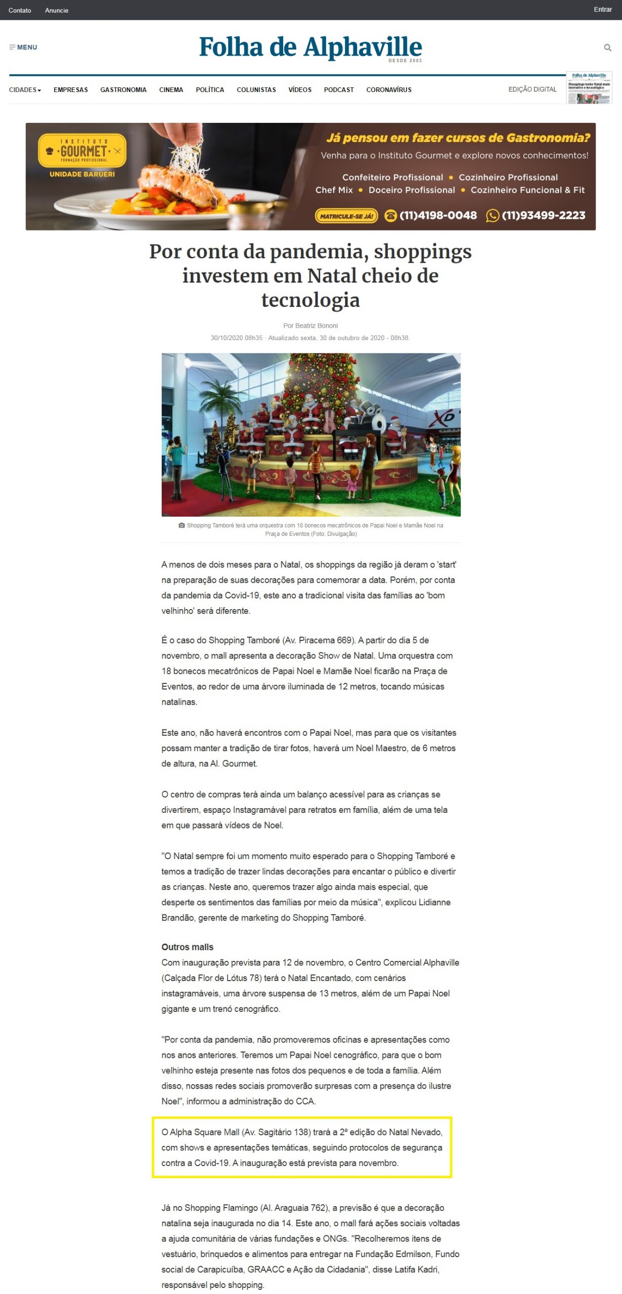 Jornal Folha de Alphaville online