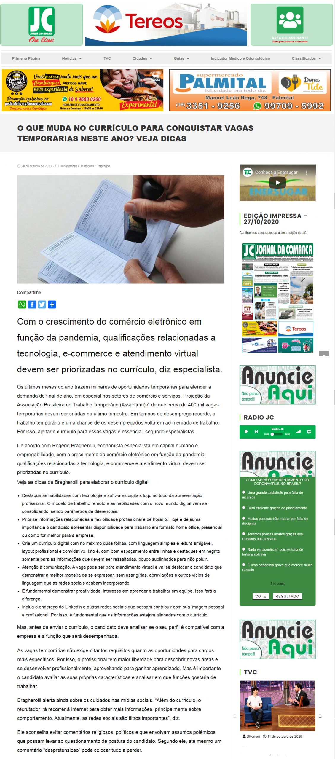 Jornal da Comarca online