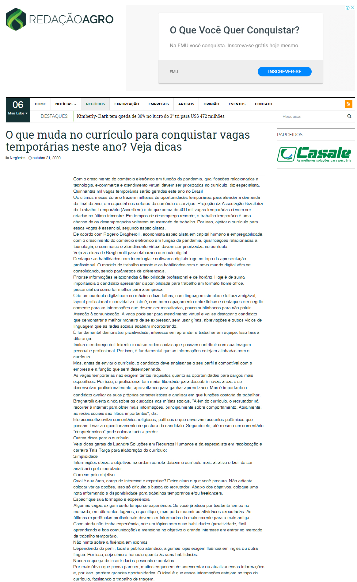 Portal Redação Agro