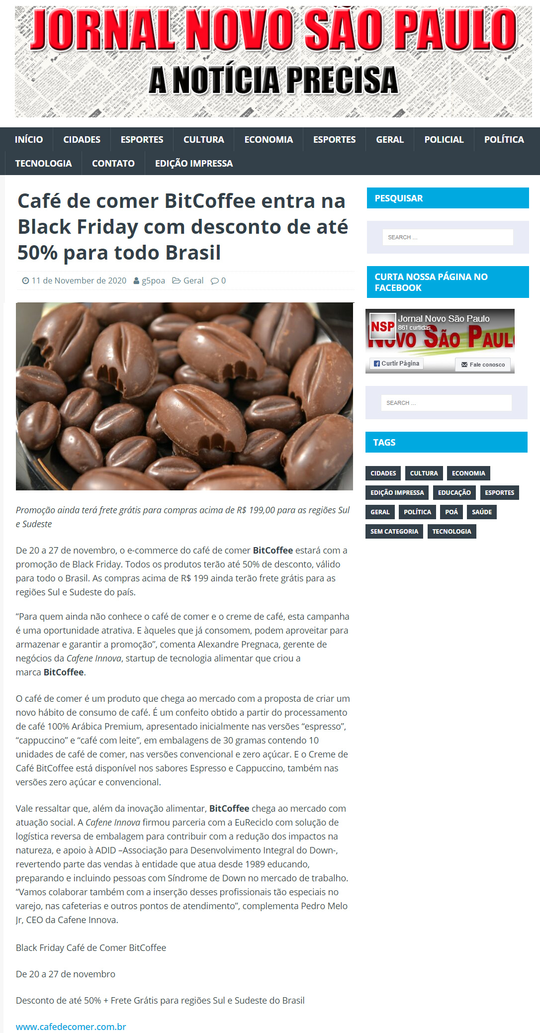 Jornal Novo São Paulo online