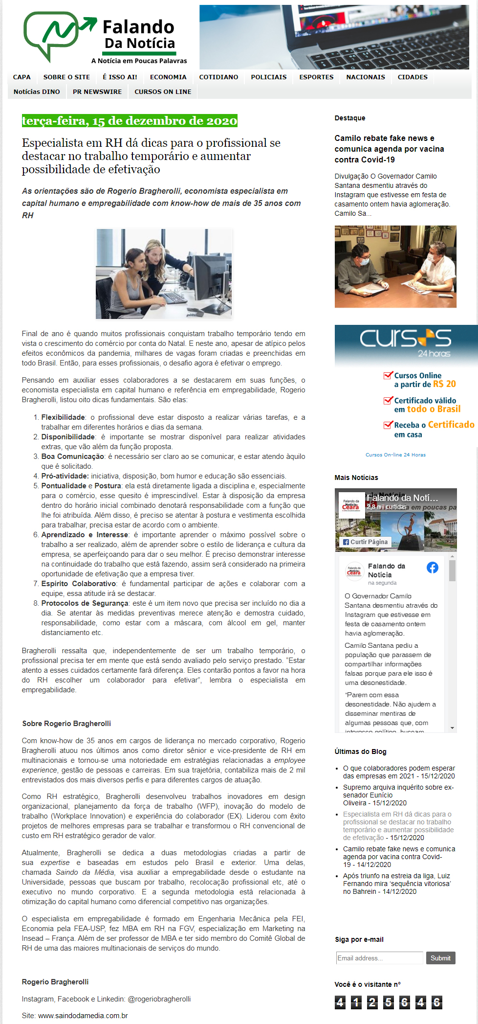 Blog Falando da Notícia