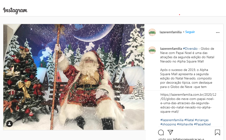 Instagram Lazer em Família