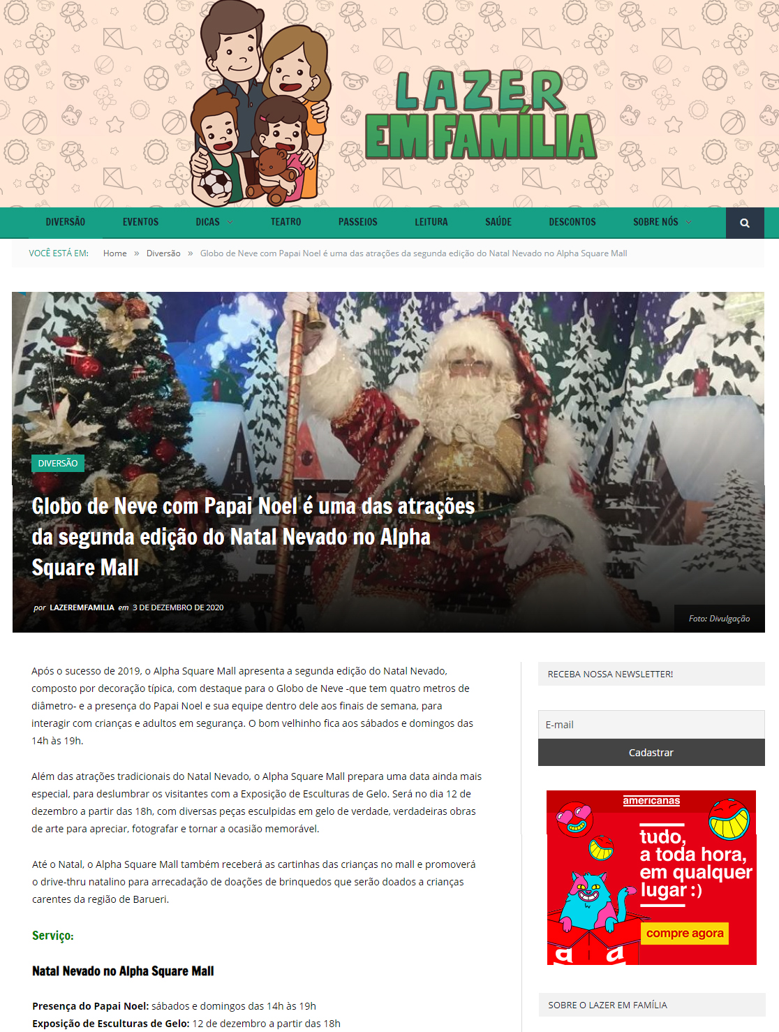 Portal Lazer em Família