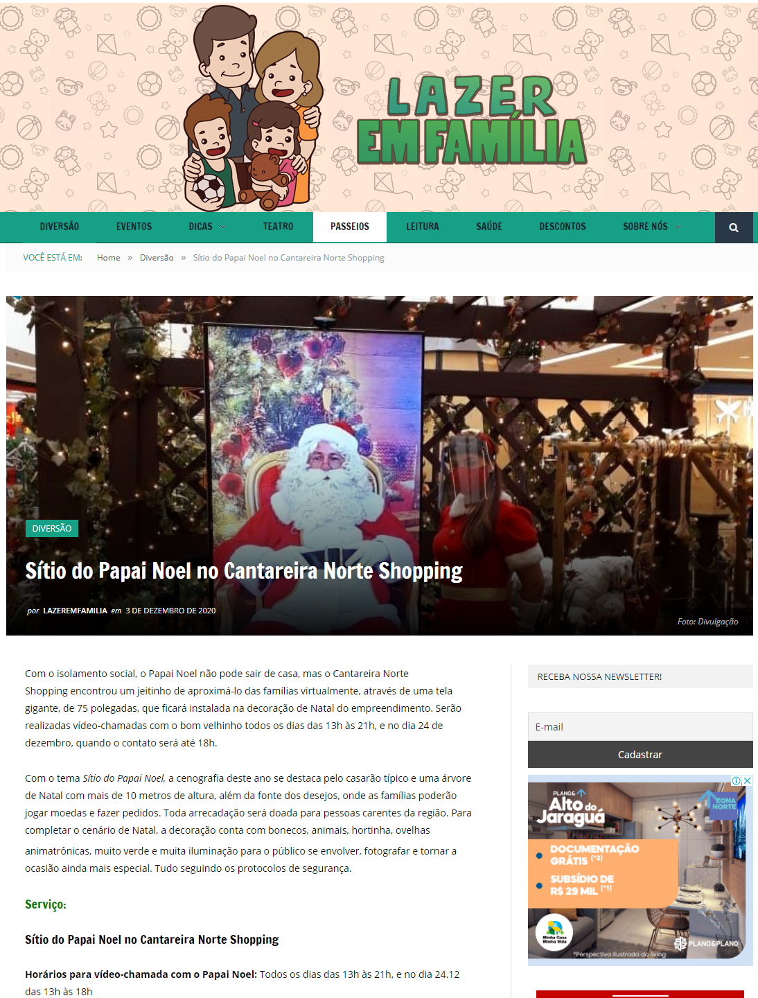 Portal Lazer em Família