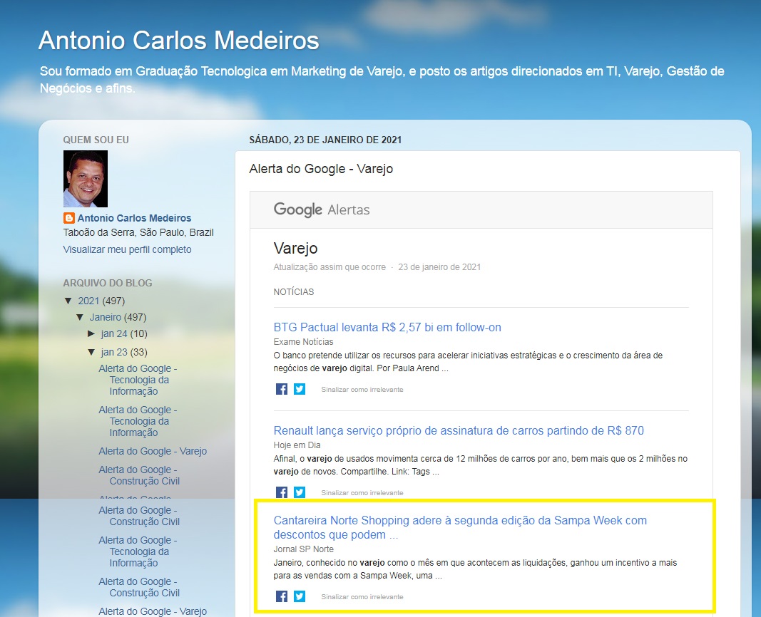 Blog Antonio Carlos Medeiros