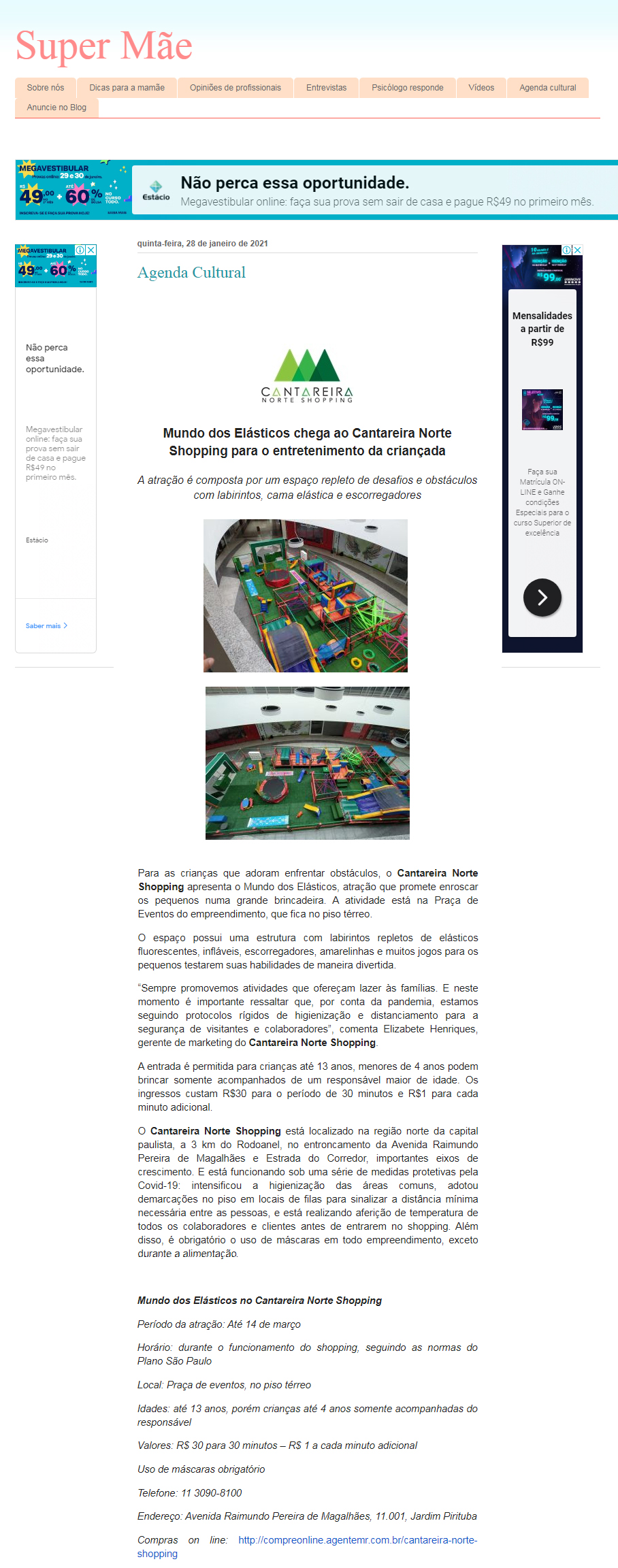Blog Super Mãe