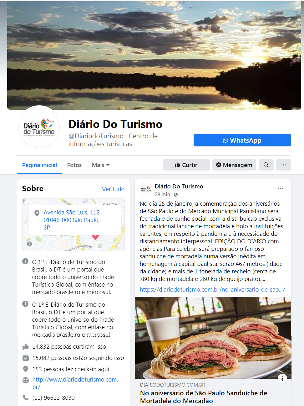 Fanpage Diário do Turismo