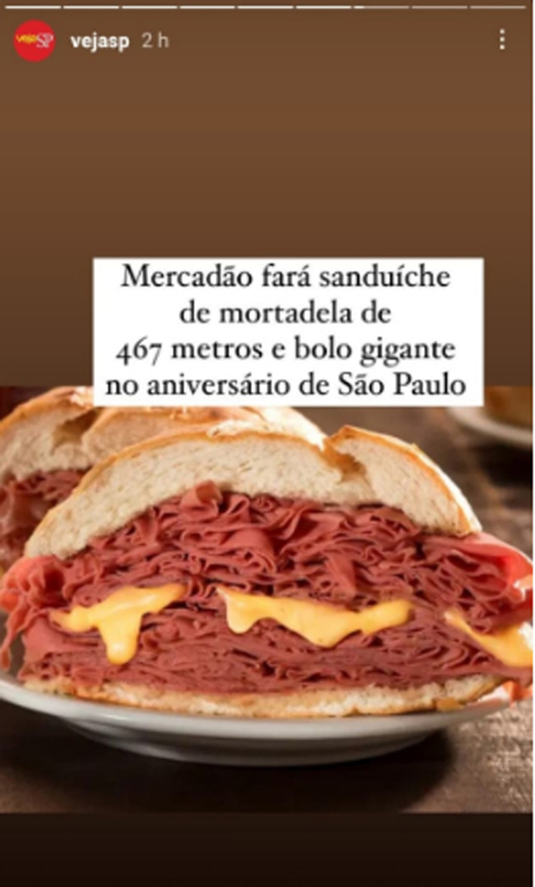 Instagram Veja São Paulo