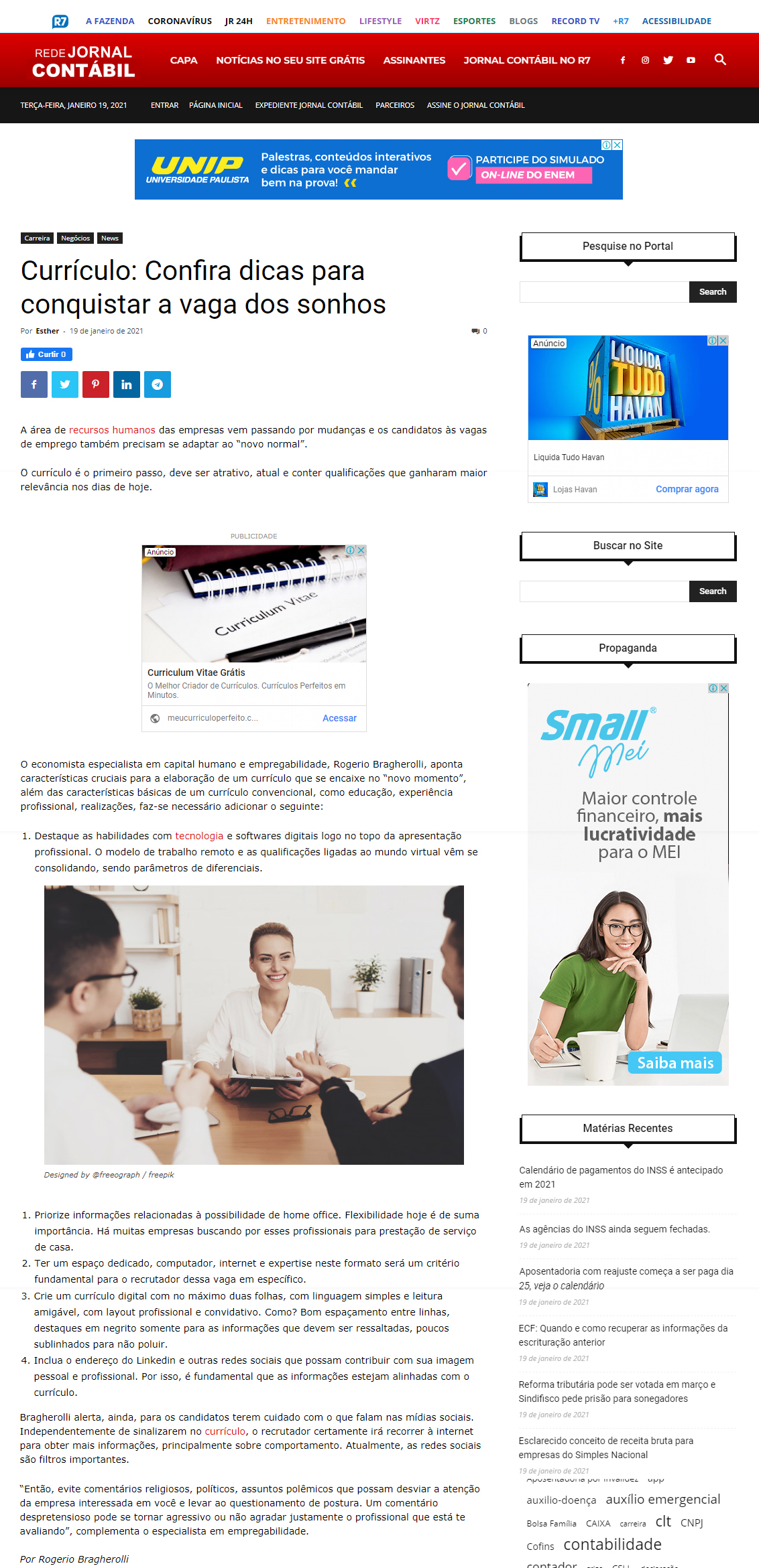 Jornal Contábil online