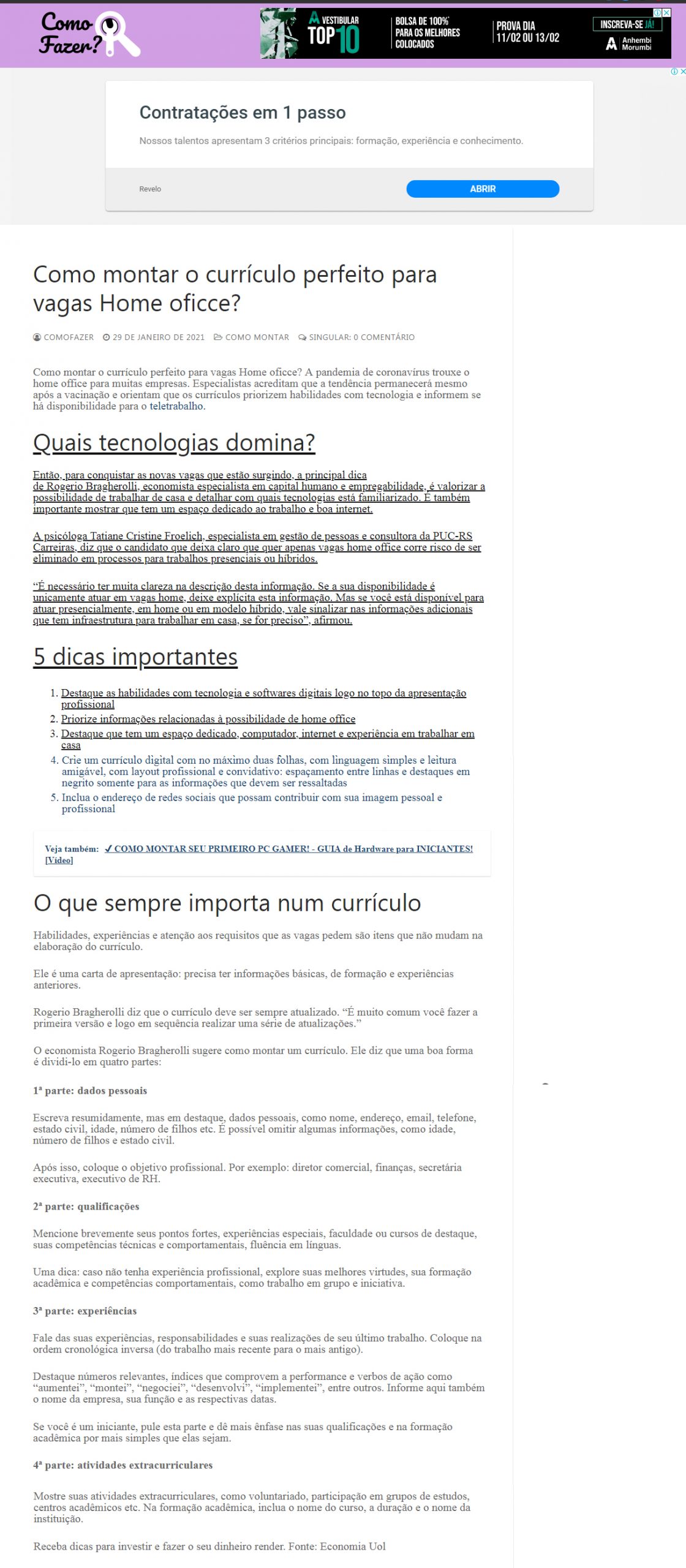 Portal Como fazer